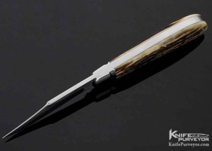Tony Bose Custom Knife Stag "Lanny's Clip" Slip Joint