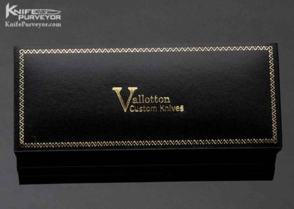 Rainy Vallotton Custom Knife Blued Damascus Ice Pick Mammoth Molar Automatic Linerlock - Image 6