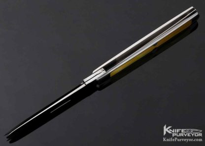 Warren Osborne Custom Knife Prototype Gold Lip Pearl Doctors Knife Slip Joint