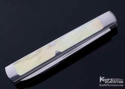 Warren Osborne Custom Knife Prototype Gold Lip Pearl Doctors Knife Slip Joint - Image 6