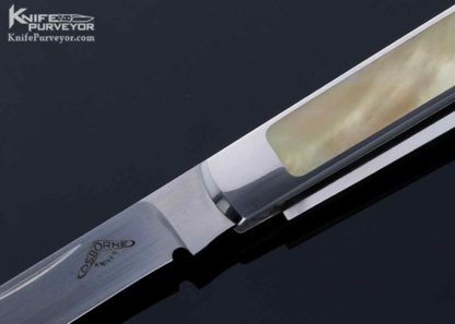 Warren Osborne Custom Knife Prototype Gold Lip Pearl Doctors Knife Slip Joint - Image 9