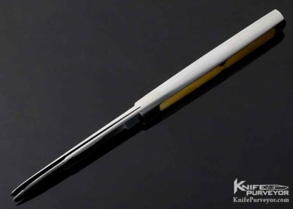 Warren Osborne Custom Knife Prototype Gold Lip Pearl Doctors Knife Slip Joint - Image 4