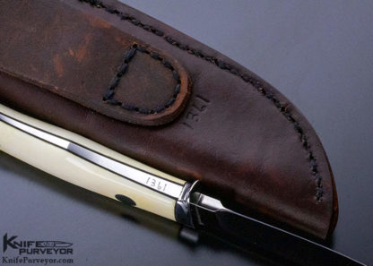 George Herron Custom Knife A. Ford Scrimshawed 1977 #1361 - Image 7