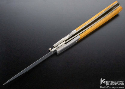 A.T. Barr Custom Knife Bamboo Linerlock - Image 4