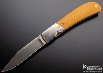 A.T. Barr Custom Knife Bamboo Linerlock - Image 3