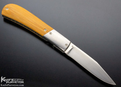 A.T. Barr Custom Knife Bamboo Linerlock