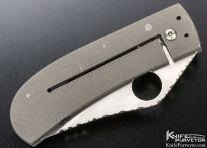 A.T. Barr Custom Knife One-Eyed Jack Titanium Frame Lock - Image 7