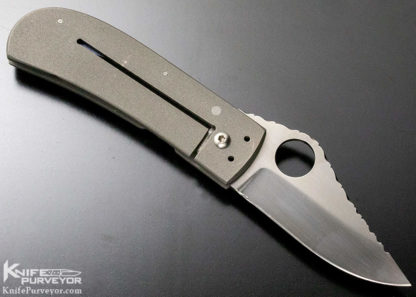 A.T. Barr Custom Knife One-Eyed Jack Titanium Frame Lock - Image 4