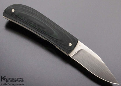 A.T. Barr Custom Knife "Utility" Black G-10 Linerlock - Image 3