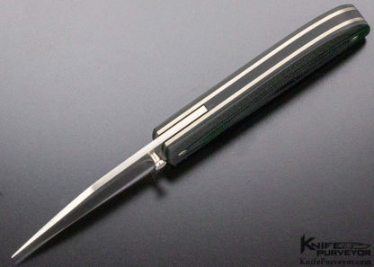 A.T. Barr Custom Knife "Utility" Black G-10 Linerlock - Image 5