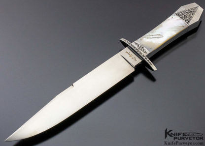 Alex Daniels Custom Knife California Bowie with Scabbard - Image 2