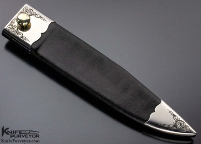 Alex Daniels Custom Knife California Bowie with Scabbard
