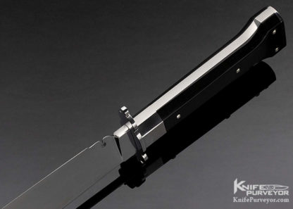 Alex Daniel Custom Knife Ebony Arkansas Toothpick