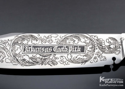 Alex Daniel Custom Knife Ebony Arkansas Toothpick - Image 4