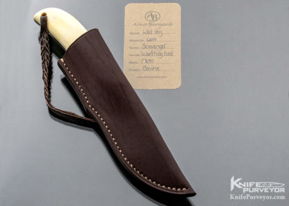 Arno Benard Custom Knife "Wild Dog" Scavenger Warthog Tusk - Image 6