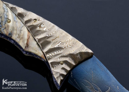 Arthur Whale Custom Knife Mokume & Mosaic Damascus Linerlock - Image 5