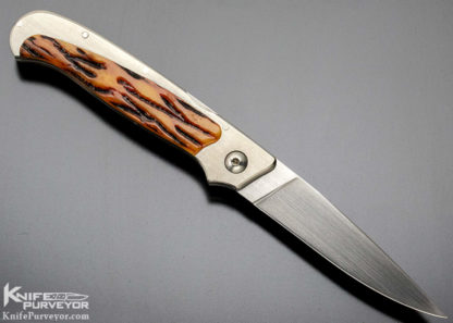 Bailey Bradshaw Custom Knife Jigged Bone Front Lock - Image 8