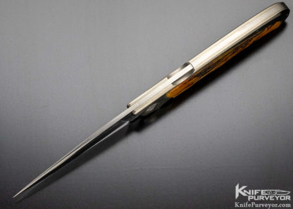 Bailey Bradshaw Custom Knife Jigged Bone Front Lock - Image 7