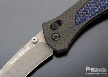 Benchmade 710-141 Custom Knife Gold Series McHenry Axis Damasteel Carbon Fiber and Titanium Assisted - Image 7