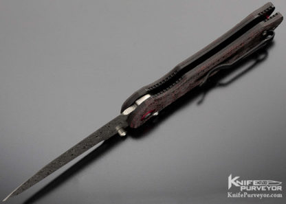 Benchmade 908-161 Gold Series Stryker Damasteel Red Carbon Fiber - Image 8