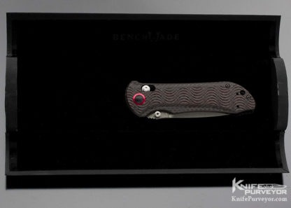 Benchmade 908-161 Gold Series Stryker Damasteel Red Carbon Fiber - Image 9