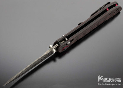 Benchmade 908-161 Gold Series Stryker Damasteel Red Carbon Fiber - Image 7