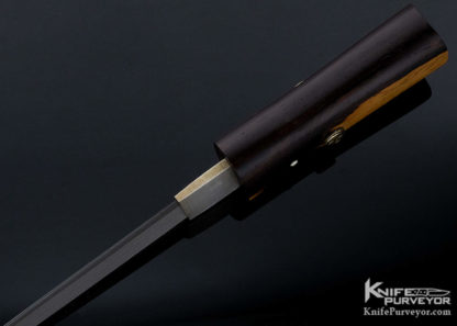 Bob Engnath Custom Knife Traditional Japanese Take Down Cocobolo with Stand - Image 6