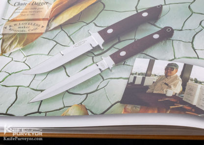 Bob Loveless Custom Knife Amber Stag Double Nude Logo Chute - Image 11