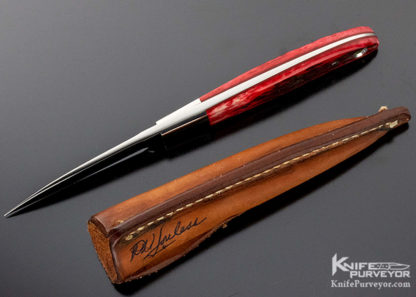 Bob Loveless Custom Knife Riverside #314 Red Jigged Bone City Knife - Image 6