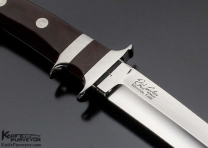 R.W Loveless Custom Knife Burgundy Micarta Subhilt Fighter