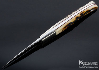 Bob Loveless Custom Knife Amber Stag Single Nude Logo City Knife
