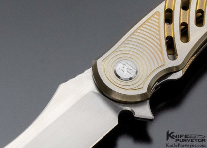 Brian Nadeau Custom Knife Titanium Cyclone Flipper - Image 5
