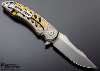 Brian Nadeau Custom Knife Titanium Cyclone Flipper - Image 3