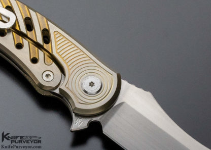 Brian Nadeau Custom Knife Titanium Cyclone Flipper - Image 4