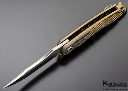Brian Nadeau Custom Knife Titanium Cyclone Flipper