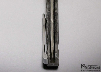 Brian Tighe Custom Knife "Tighe Breaker" Carbonfiber and Carbonfiber Laminated Blade Flipper - Image 2