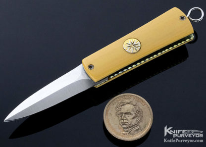 Rainy Vallotton Custom Knife Micarta Automatic Small Linerlock - Image 4