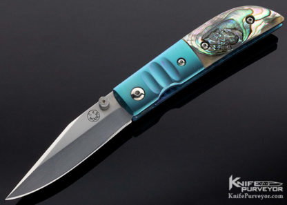 Charlie Morris Custom Knife Abalone linerlock - Image 3