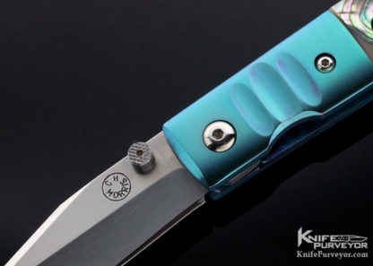 Charlie Morris Custom Knife Abalone linerlock - Image 6