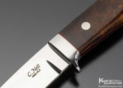 Chad Nell Custom Knife Ironwood Drop Point Hunter
