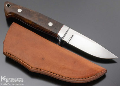 Chad Nell Custom Knife Ironwood Drop Point Hunter - Image 4