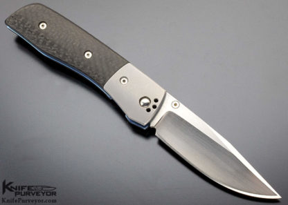 Charles Marlowe Custom Knife "Bulldog" Carbon Fiber Linerlock - Image 2