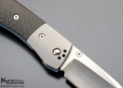 Charles Marlowe Custom Knife "Bulldog" Carbon Fiber Linerlock - Image 3