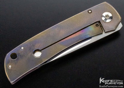 Charles Marlowe Custom Knife Small "Bulldog" Titanium Frame Lock - Image 4