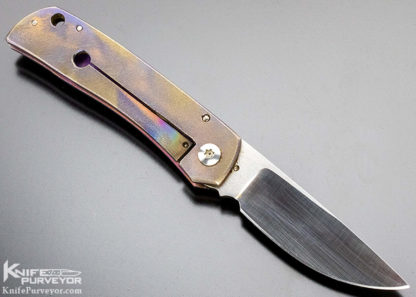 Charles Marlowe Custom Knife Small "Bulldog" Titanium Frame Lock - Image 6