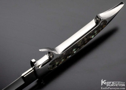 Charlie Bennica Custom Knife Integral New Squale with Fish Scale Inlays - Image 8