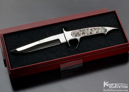 Charlie Bennica Custom Knife Integral New Squale with Fish Scale Inlays - Image 9