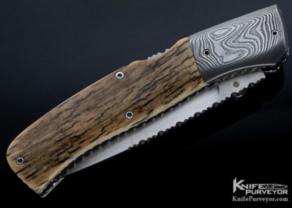 Charlie Dake Custom Knife Bark Mammoth Midlock - Image 4