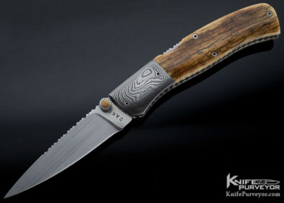 Charlie Dake Custom Knife Bark Mammoth Midlock