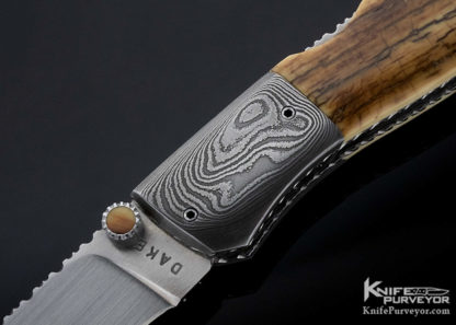 Charlie Dake Custom Knife Bark Mammoth Midlock - Image 7